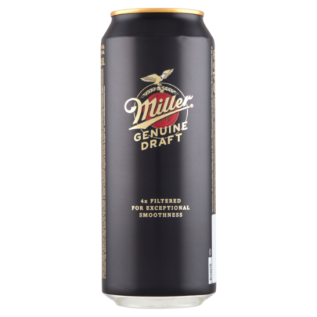 Miller Genuine Draft világos sör 4,7% 0,5 l, drs