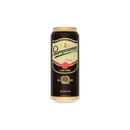 Staropramen 0,5 l dobozos sör dark 4.4%, drs