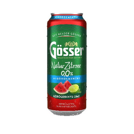 Gösser N.Z 0,5l dob. sör gdinnye-lim.0,0%, drs