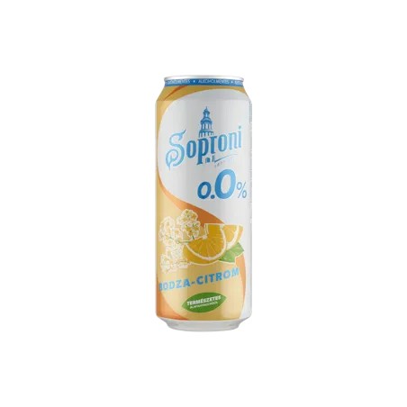 Soproni 0,5l dob. bodza-citrom 0,0%, drs