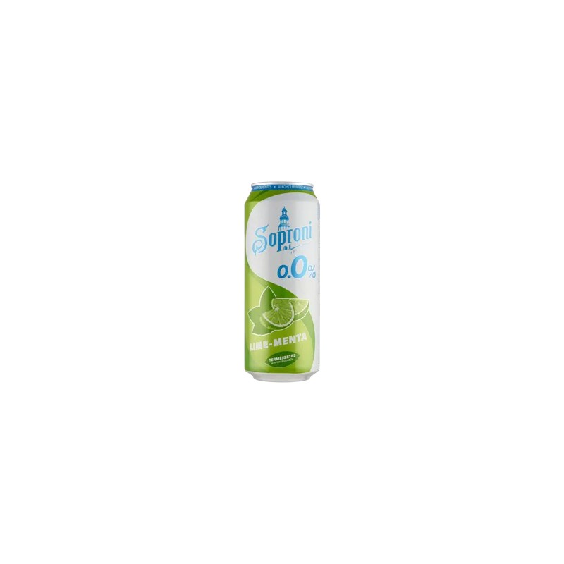 Soproni 0,5l dob. lime-menta 0,0%, drs