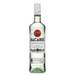 Bacardi carta blanca 37,5%...