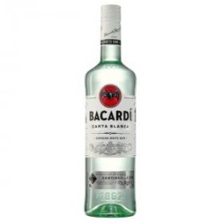 Bacardi carta blanca 37,5%...