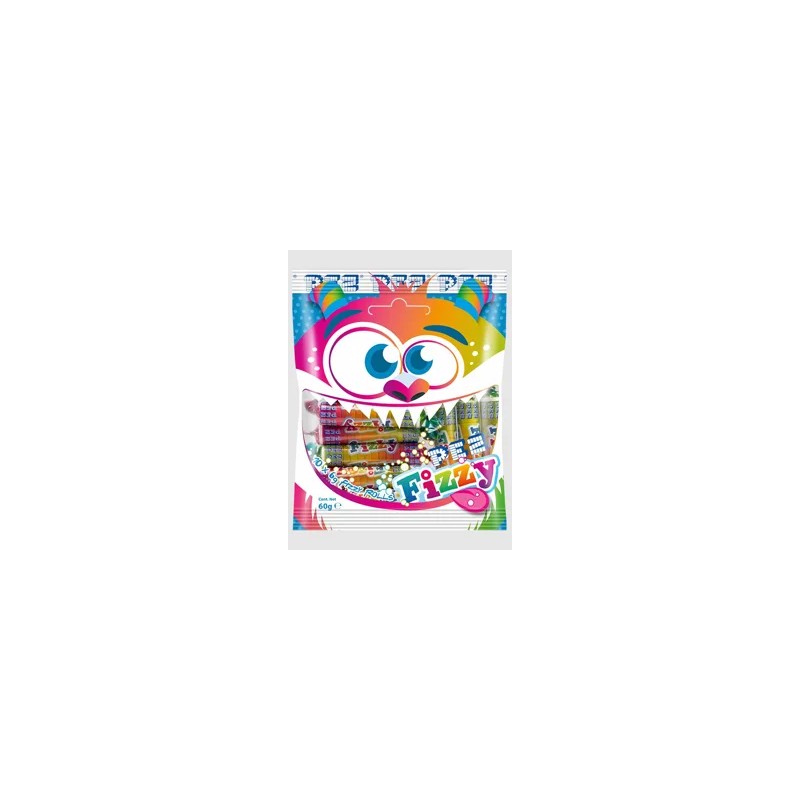 Pez fizzy tasakban 10x6g