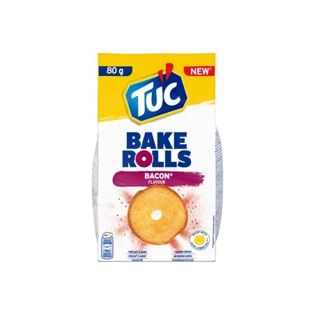 TUC Bake rolls bacon ízű 80g