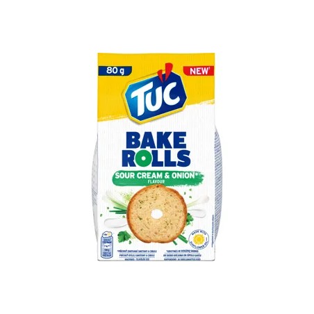 TUC Bake rolls hagymás-tejfölös ízű 80g