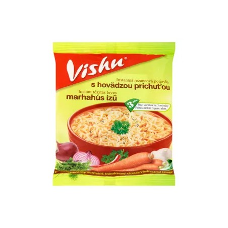 Vishu instant tészta marhahús izű 60g