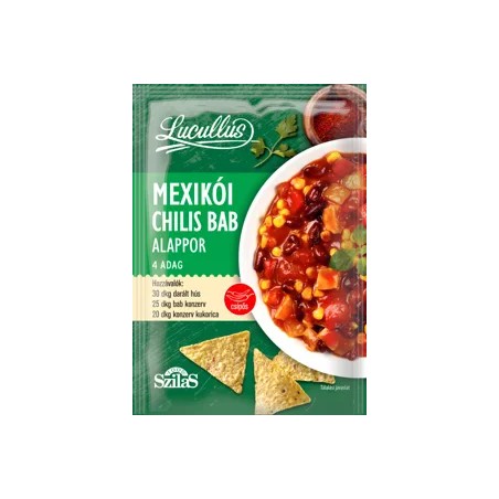 Lucullus mexikói chilis bab alappor 45g