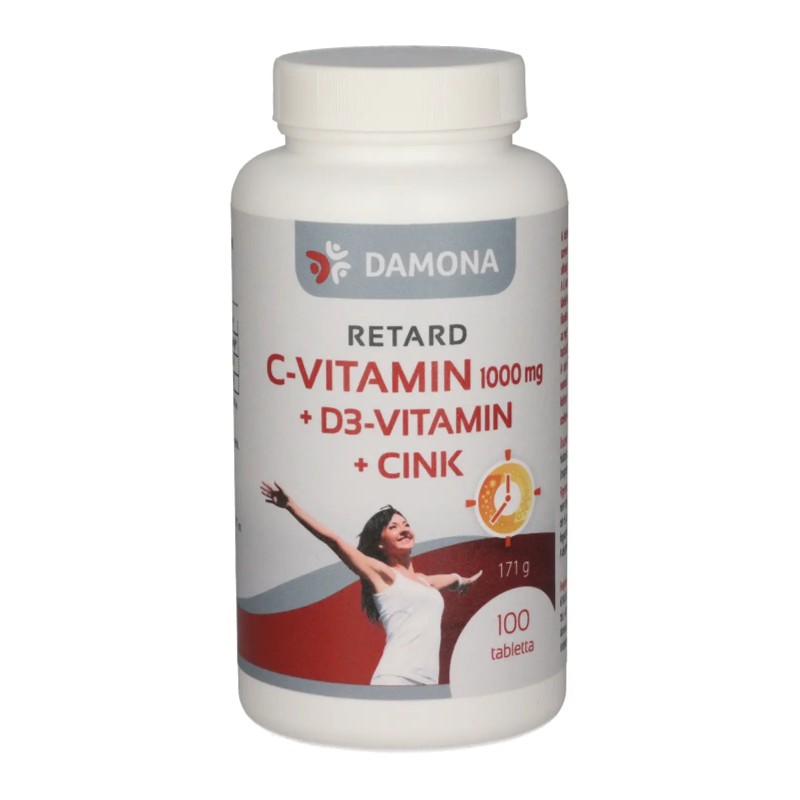 Damona C-vitamin 1000mg+D3+cink ret 100db