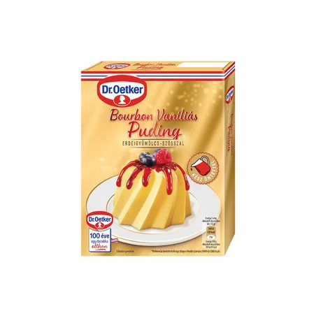 Dr.Oetker Bourbon Vaníliás Puding Erdeigyümölcs-szósszal 76g