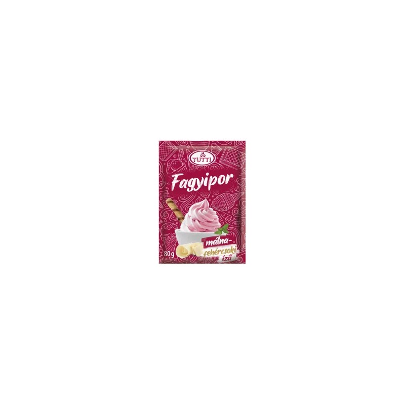 Tutti fagyipor málnás-fehércsoki 80g