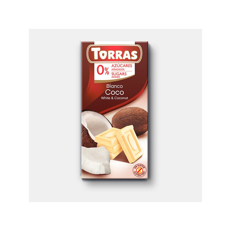 Torras cukormentes kókuszos fehércs.75g