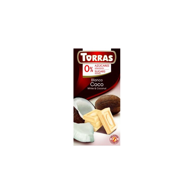 Torras cukormentes kókuszos fehércs.75g