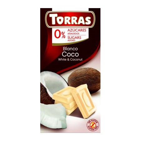 Torras cukormentes kókuszos fehércs.75g