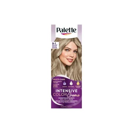 Schwarzkopf Palette Intensive Color Creme hajfesték 9-1 hamvas extra világosszőke - 1 db