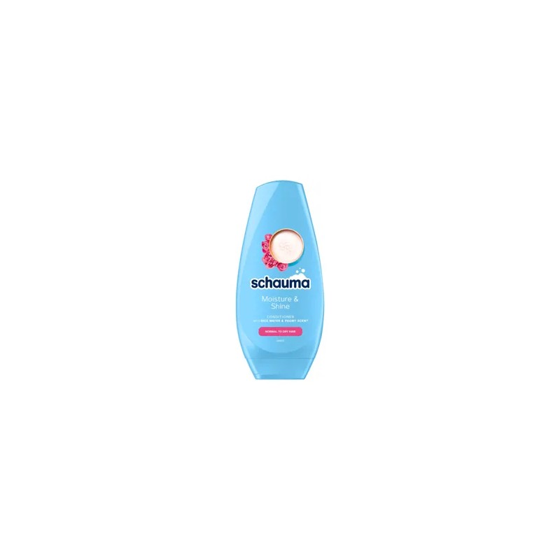 Schauma Moisture & Shine hajbalzsam rizsvízzel és bazsarózsa illattal - 250 ml