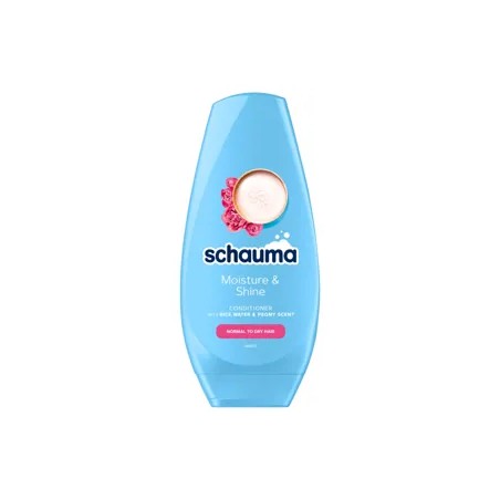 Schauma Moisture & Shine hajbalzsam rizsvízzel és bazsarózsa illattal - 250 ml