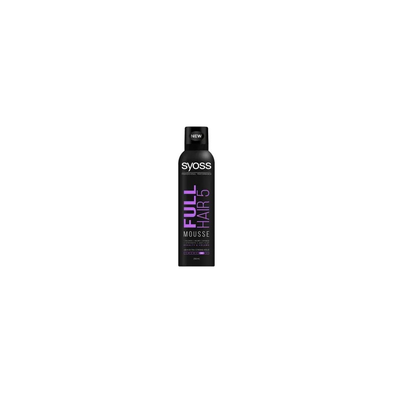 Syoss Full Hair 5 Teltség & Dúsítás hajrögzítőhab - 250 ml