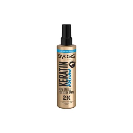 Syoss Keratin & Volume hajszárítás előtti & hővédő spray - 200 ml