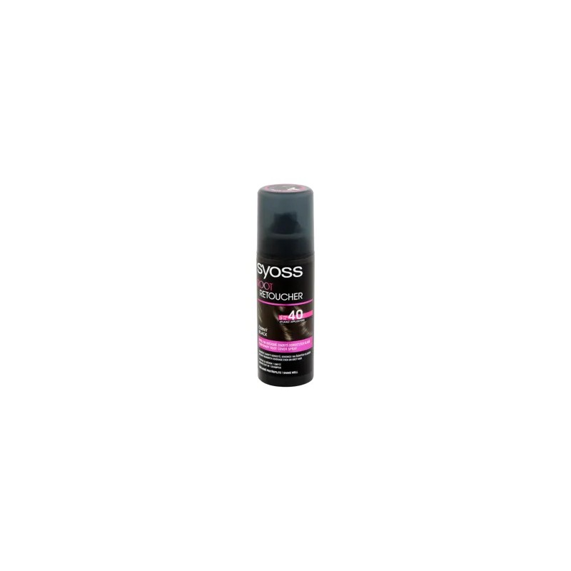 Syoss Root Retoucher Lenövést Elfedo hajszínezo spray fekete - 120 ml