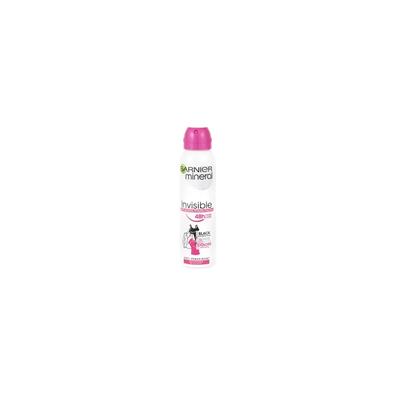 GARNIER MINERAL Invisible Black & White & Colors izzadásgátló spray 150ml