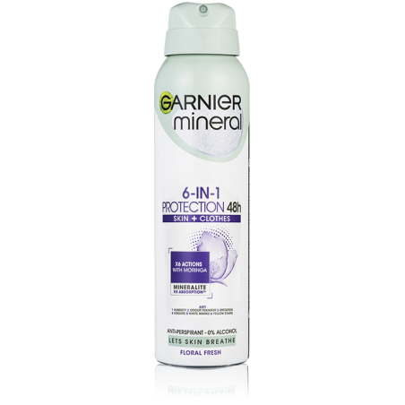 GARNIER MINERAL Protection 6 Floral Fresh izzadásgátló spray150ml