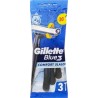 Gillette Blue 3 Comfort Slalom eldobható borotva 3 pengés - 3 db