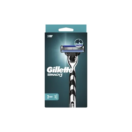 Gillette Mach3, 3 pengés borotva 2 db betéttel - 1 db