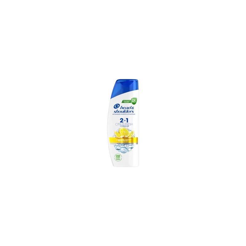 Head & Shoulders Citrus Fresh 2 az 1-ben korpásodás elleni sampon zsíros hajra - 330 ml