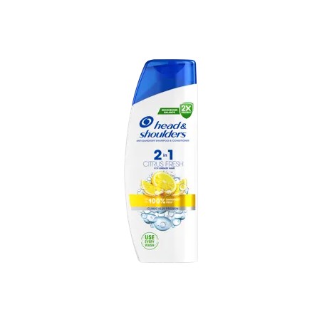 Head & Shoulders Citrus Fresh 2 az 1-ben korpásodás elleni sampon zsíros hajra - 330 ml