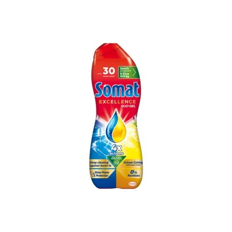 Somat Excellence Duo Gel gépi mosogatószer gél lemon 30 mosogatás 540 ml