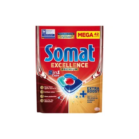 Somat Excellence Premium 5in1 gépi mosogatószer kapszula 42 db