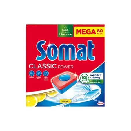 Somat mosogatógép tabletta classic lemon 80db