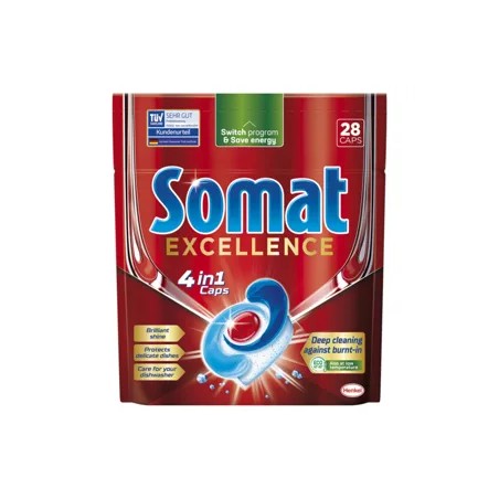 Somat Excellence Premium 5in1 gépi mosogatószer kapszula 28 db