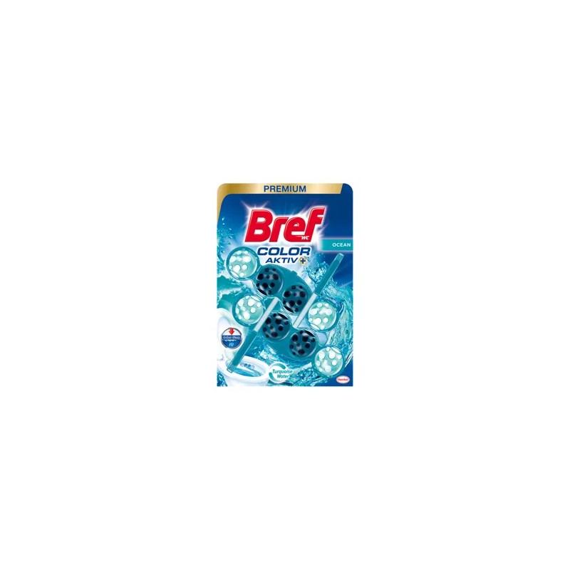 Bref wc frissítő color aktív ocean 2x50g