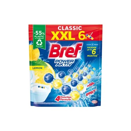 Bref Power Aktiv Lemon WC frissítő 6 x 50 g