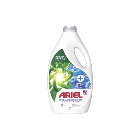 Ariel Fresh Air folyékony mosószer 60 mosáshoz - 3000 ml