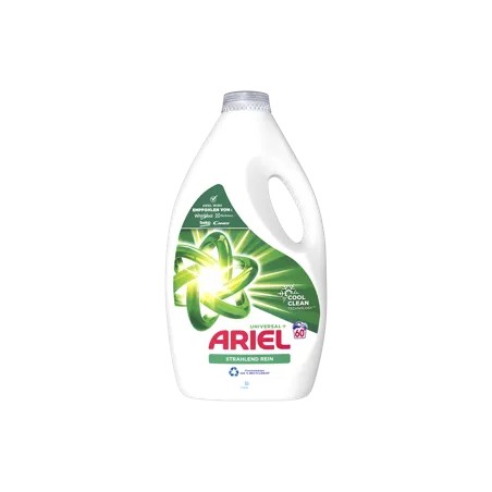 Ariel Brilliant Clean Universal+ folyékony mosószer 60 mosáshoz - 3000 ml