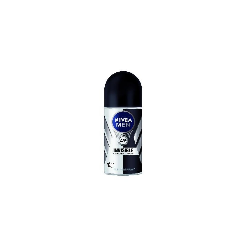 NIVEA DEO ROLL FFI INVISIBLE B&W POWER 50ML