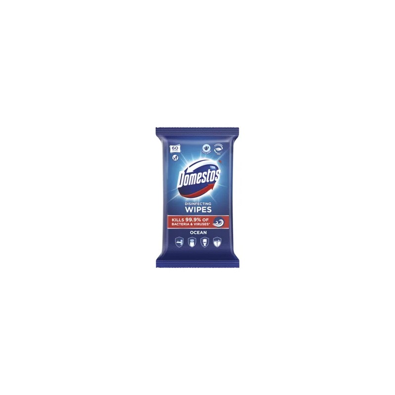 Domestos higénikus törlőkendő ocean új 60db