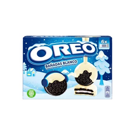 Milka oreo vaníliaízű töltelékkel töltött kakaós keksz fehér bevonómasszával mártva 246 g Milka oreo vaníliaízű töltelékkel töltött kakaós keksz fehér bevonómasszával mártva 246 g