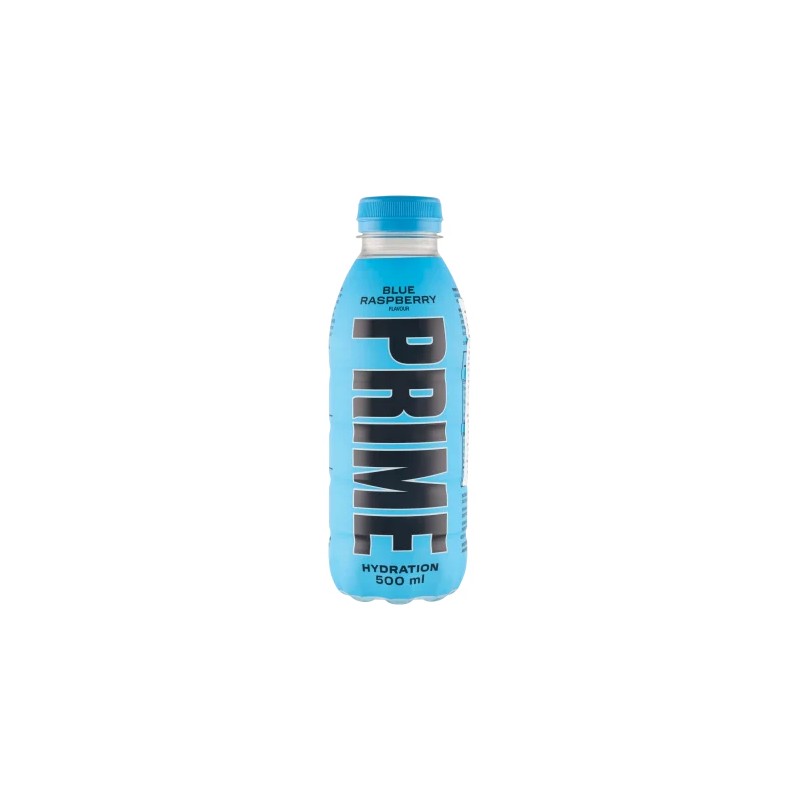 Prime Hydration kék málnaízű szénsavmentes üdítőital édesítőszerekkel hozzáadott vitaminokkal 500 ml