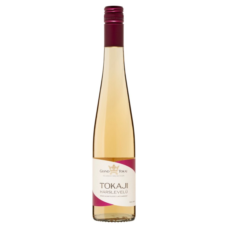 Grand Tokaj Classic Selection Tokaji Hárslevelű késői szüretelésű édes fehérbor 10,5% 0,5 l, DRS