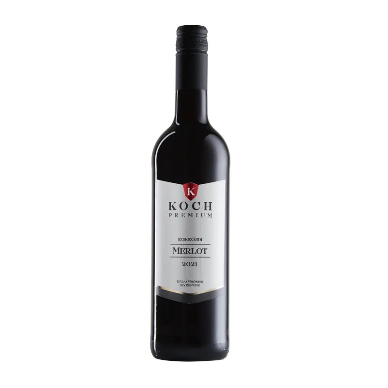 Koch Premium Szekszárdi Merlot száraz vörösbor 0,75 l, 13%, DRS