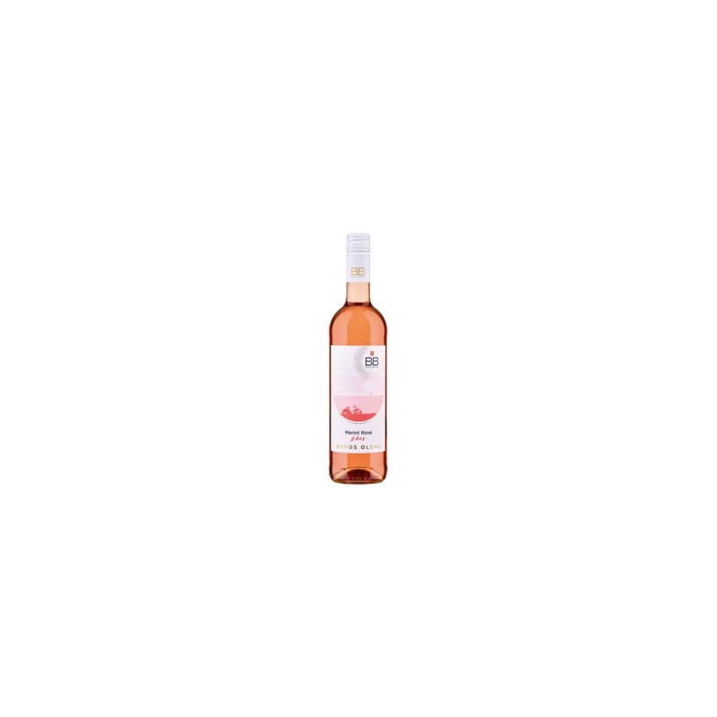 BB napos oldal merlot édes rosé bor 0,75l, DRS