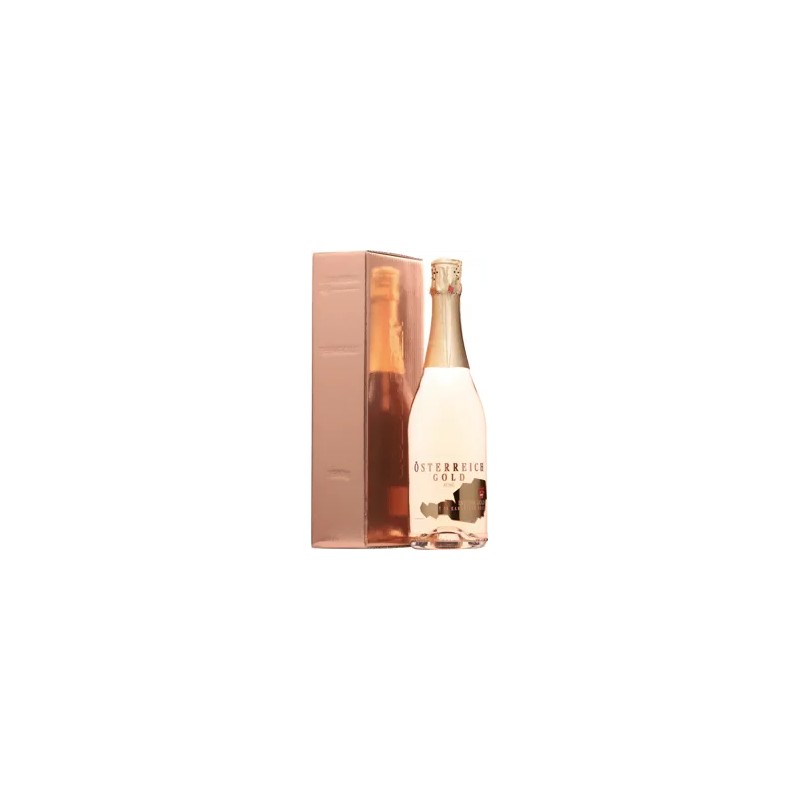 Österreich rosé gold, ARANYPELYHES, pezsgő 9,5% 0,75l DD