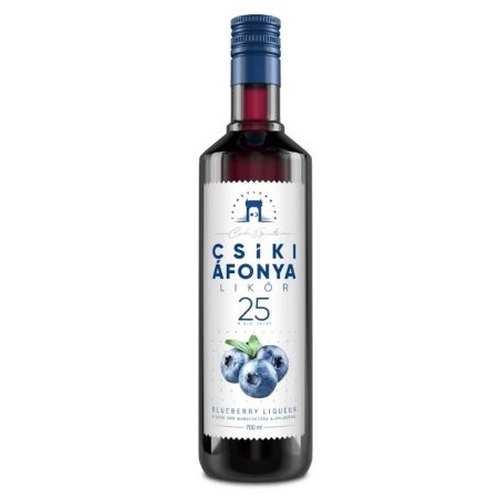 Csíki áfonya likőr 25% 0,7l DRS