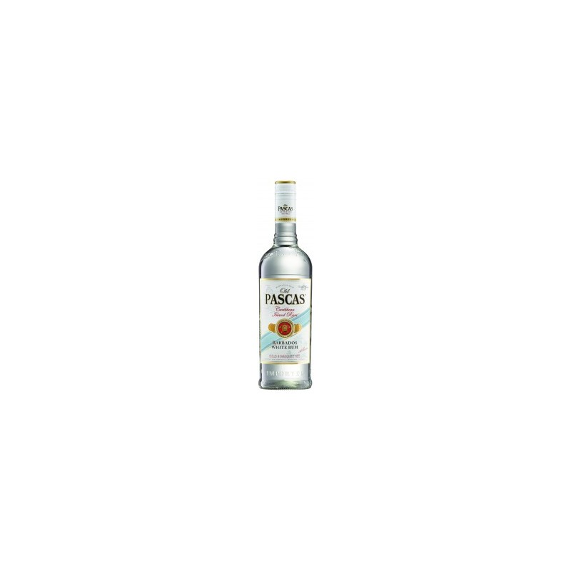 Old pascas 37,5% white rum 0,7l, DRS