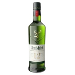 Glenfiddich 12yo whisky 40%...