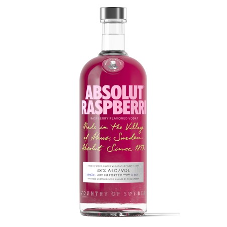 Absolut 40% raspberry (málna) vodka 0,7l, DRS